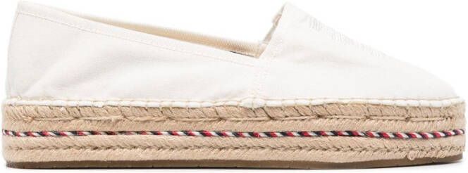 Tommy Hilfiger logo-embroidered espadrilles White