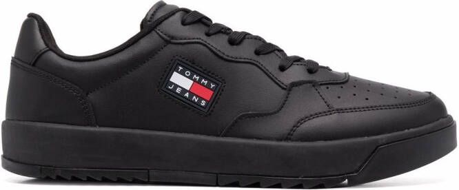 Tommy Jeans logo-patch low-top sneakers Black