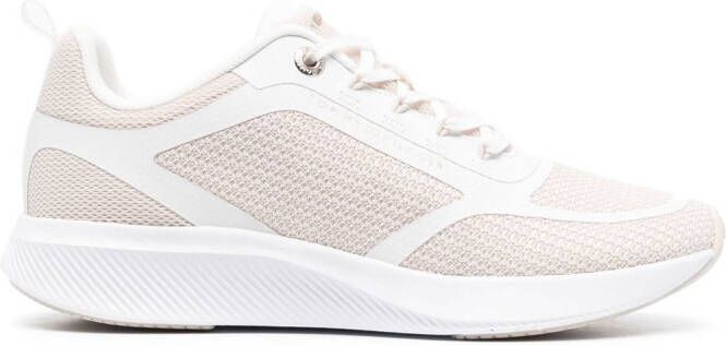 Tommy Hilfiger logo-print mesh sneakers Neutrals