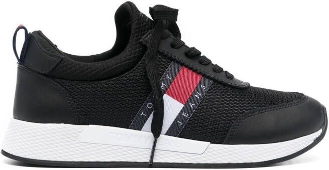 Tommy Jeans Flexi leather sneakers Black