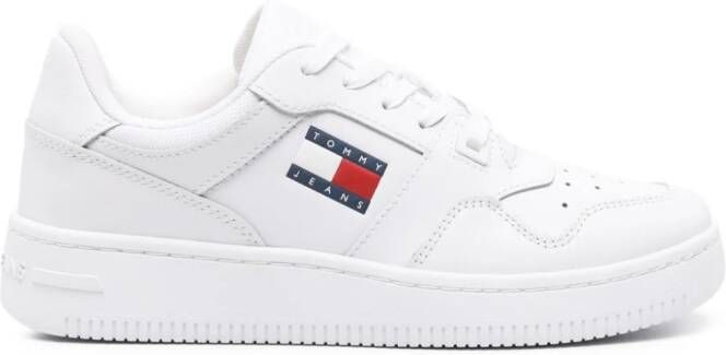 Tommy Jeans Retro Basket leather sneakers White