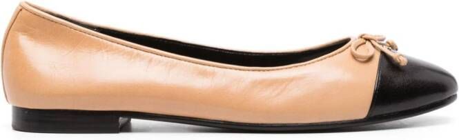 Tory Burch cap-toe ballerina shoes Neutrals