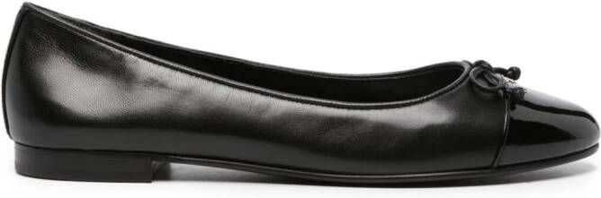 Tory Burch cap-toe ballerina shoes Black