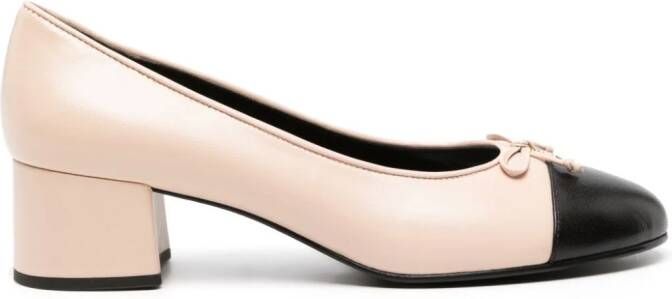 Tory Burch Cap-Toe 45mm leather pumps Pink