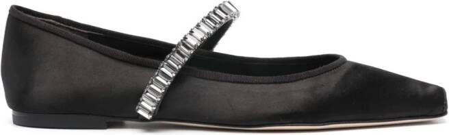 Tory Burch Crystal Ballet ballerina shoes Black
