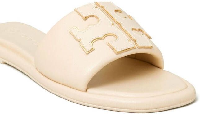 Tory Burch Double T Sport slides Neutrals
