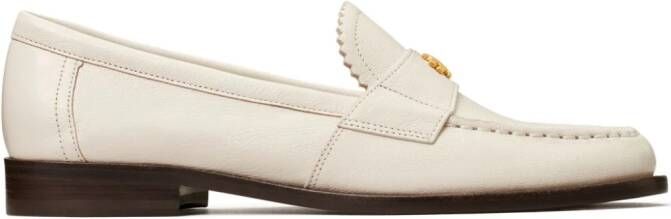 Tory Burch Classic leather loafers White