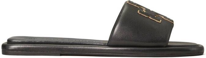 Tory Burch Double T Sport slides Black