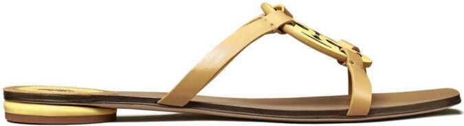 Tory Burch Geo flat slides Neutrals