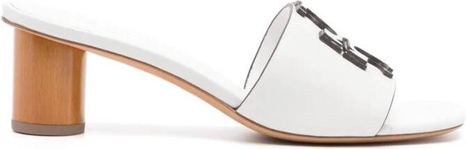 Tory Burch 55mm Ines leather sandals White