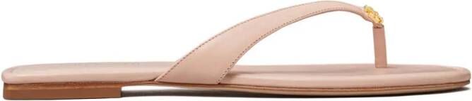 Tory Burch Classic leather flip flops Pink