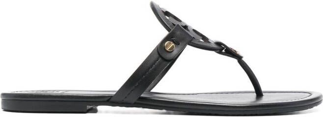 Tory Burch Miller leather sandals Black