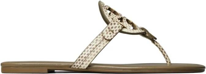 Tory Burch Miller leather sandals Neutrals