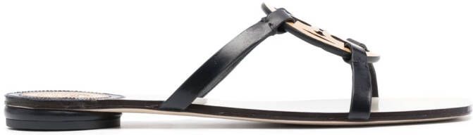 Tory Burch open-toe slides Black