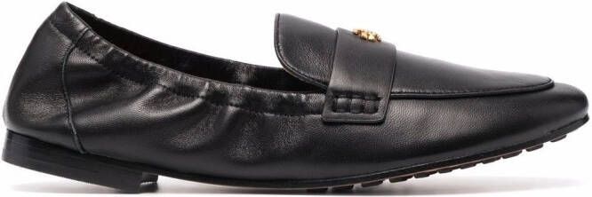 Tory Burch Ballet leather loafers Black
