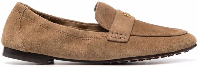 Tory Burch Ballet leather loafers Brown