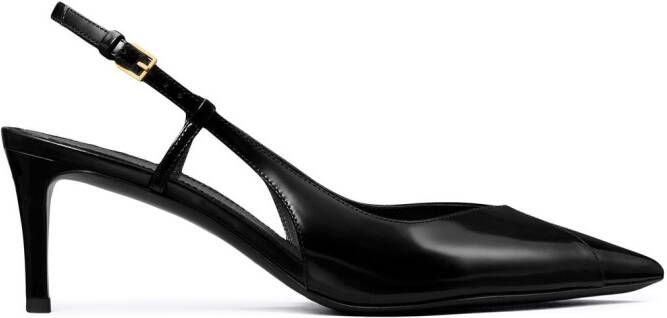 Tory Burch 65mm Triangle slingback pumps Black