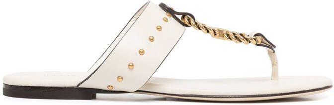 Tory Burch Vintage Plaque Sandal White