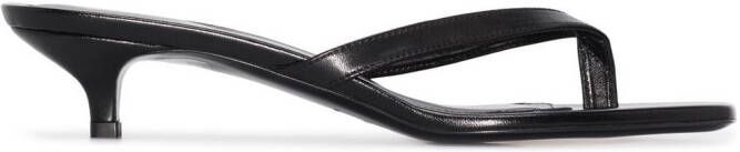 TOTEME 40mm kitten-heel flip-flops Black