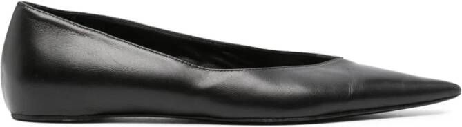 TOTEME The Asymmetric ballerina shoes Black
