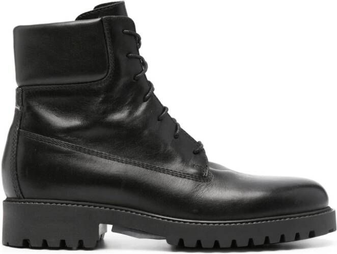 TOTEME The Husky leather boots Black