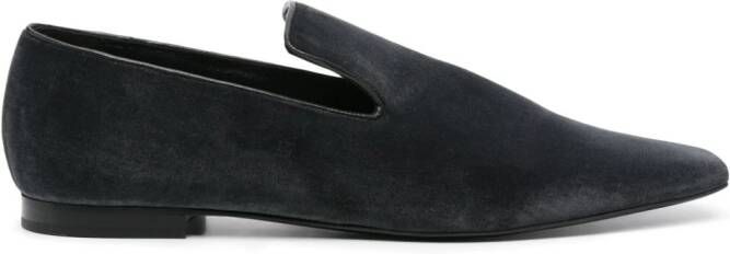 TOTEME The Venetian velvet loafers Grey