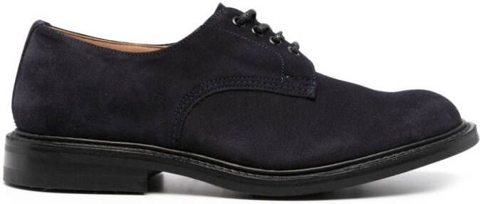 Tricker's Danielo round-toe derby shoes Blue