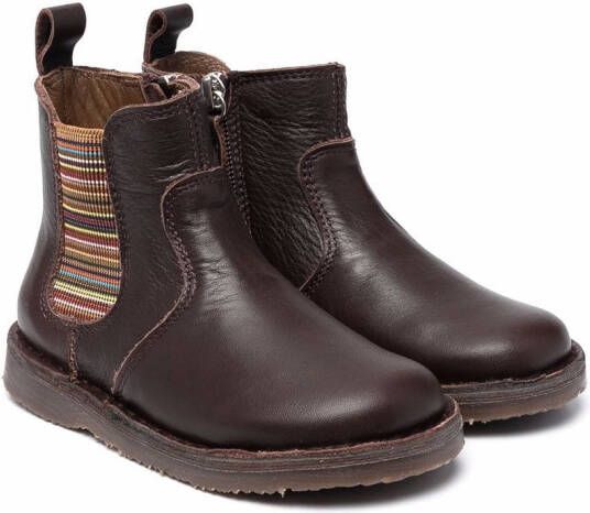 Two Con Me By Pépé leather Chelsea boots Brown