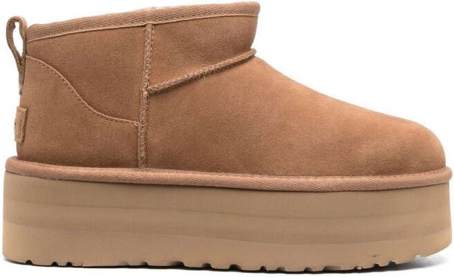 UGG Ultra mini platform suede boots Brown