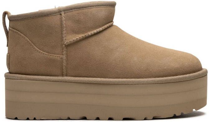 UGG Classic Ultra Mini Platform 50mm "Mustard Seed" boots Neutrals