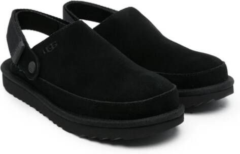 UGG Kids Goldenstar suede clogs Black