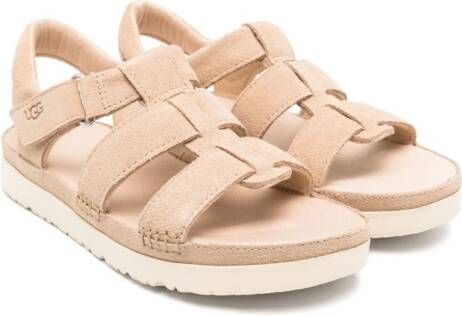 UGG Kids Goldenstar suede sandals Neutrals