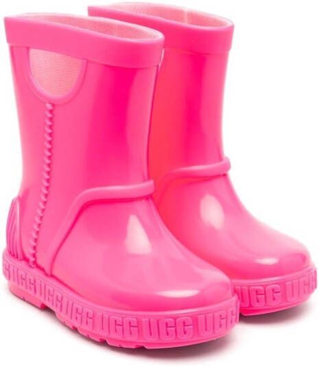UGG Kids round-toe rain boots Pink
