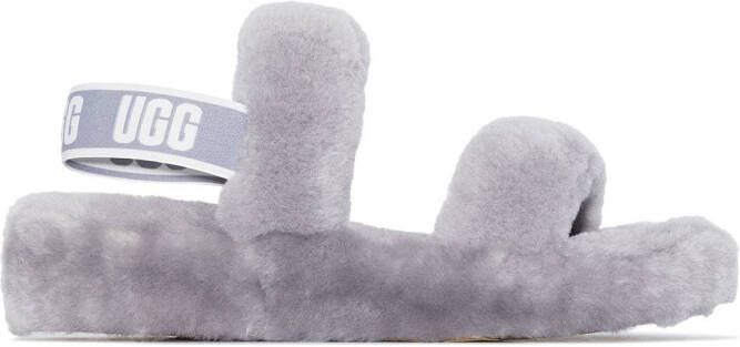 UGG Oh Yeah shearling sandals Grey