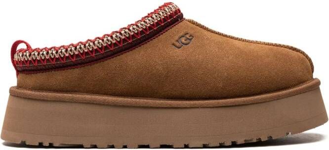 UGG Tazz contrast-stitch slippers Brown