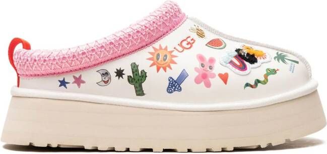 UGG Tazz Pop Sketch "White" slippers