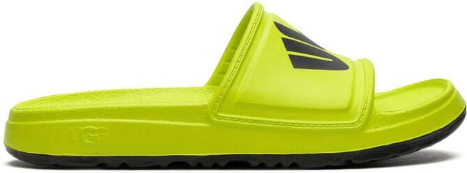 UGG Wilcox "Chopped" logo slides Green