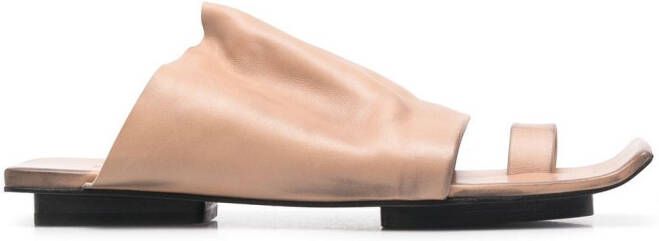 Uma Wang open-toe leather sandals Neutrals