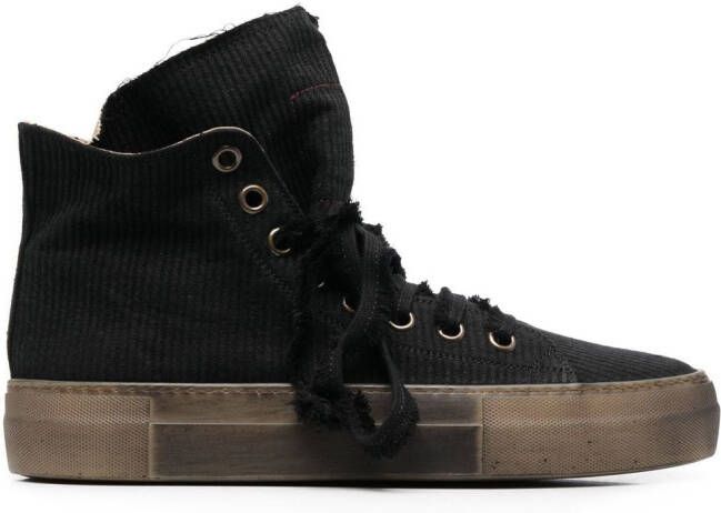 Uma Wang platform-sole high-top sneakers Black