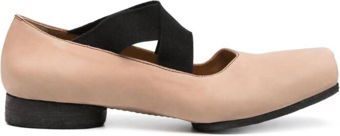 Uma Wang suede ballerina shoes Brown