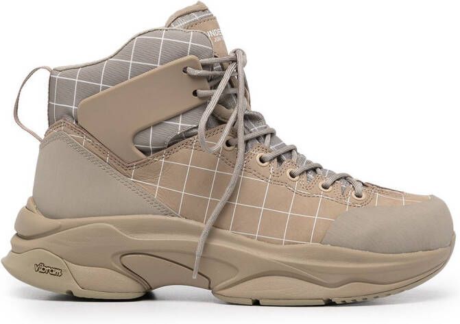 Undercover lace-up ankle boots Brown