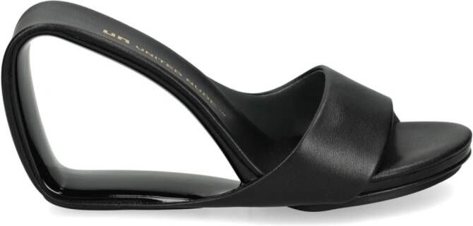 United Nude Mobius 65mm leather sandals Black