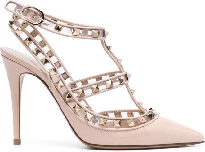Valentino Garavani 110mm Rockstud pointed pumps Pink