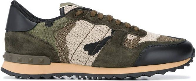 Valentino Garavani Camouflage Rockrunner sneakers Green