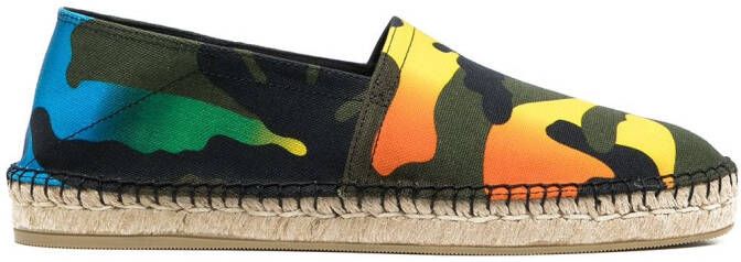 Valentino Garavani camouflage-print espadrilles Green