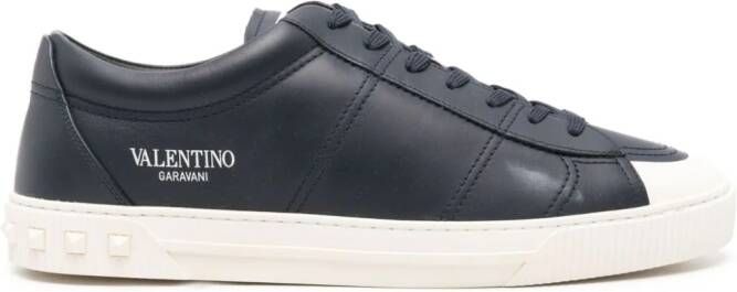 Valentino Garavani Cityplanet leather sneakers Blue