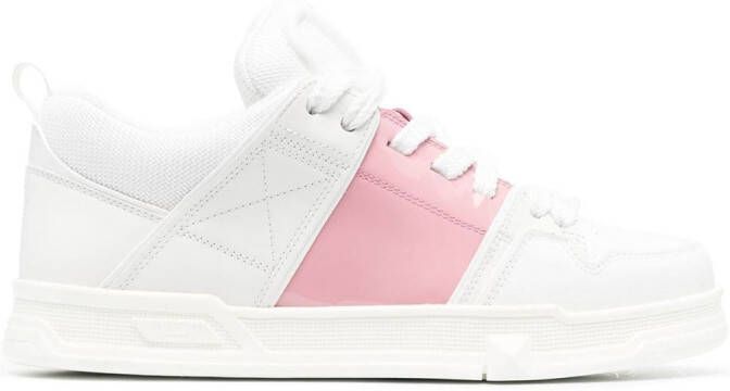 Valentino Garavani embossed-logo leather sneakers White