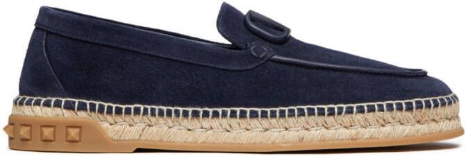 Valentino Garavani Leisure Flows suede espadrilles Blue