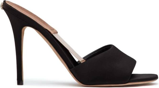 Valentino Garavani 105mm Nite-Out satin sandals Black