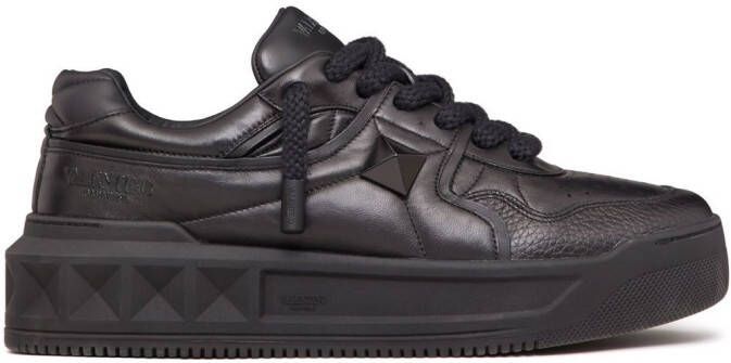 Valentino Garavani One Stud XL leather sneakers Black